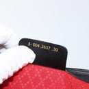 GUCCI GG Canvas Web Sherry Line Clutch Bag Black Red 5 004 3657 30 Auth 149787-12