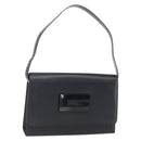 GUCCI Shoulder Bag Enamel Black Silver 001 3064 Auth 149788-1