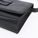 GUCCI Shoulder Bag Enamel Black Silver 001 3064 Auth 149788-9