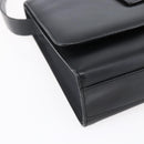 GUCCI Shoulder Bag Enamel Black Silver 001 3064 Auth 149788-14