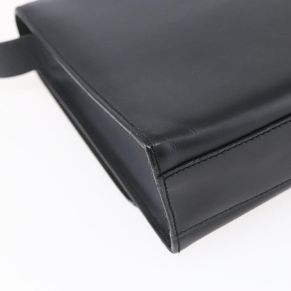 GUCCI Shoulder Bag Enamel Black Silver 001 3064 Auth 149788