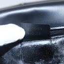 GUCCI Shoulder Bag Enamel Black Silver 001 3064 Auth 149788-12