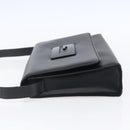 GUCCI Shoulder Bag Enamel Black Silver 001 3064 Auth 149788-3