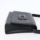 GUCCI Shoulder Bag Enamel Black Silver 001 3064 Auth 149788-4