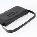 GUCCI Shoulder Bag Enamel Black Silver 001 3064 Auth 149788-7