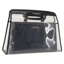 GUCCI Hand Bag Vinyl Outlet Black 000 2058 0548 5 Auth 149790-1