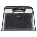 GUCCI Hand Bag Vinyl Outlet Black 000 2058 0548 5 Auth 149790-2