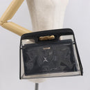 GUCCI Hand Bag Vinyl Outlet Black 000 2058 0548 5 Auth 149790-22