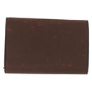 GUCCI Chain Shoulder Bag Nylon Brown Gold Auth 149791-2