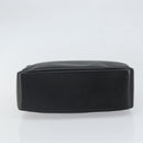 GUCCI Bamboo Hand Bag Leather Black Gold 000 3444 0575 Auth 149792-5