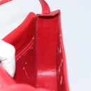 LOEWE Shoulder Bag Leather Red Gold Auth 149793-17