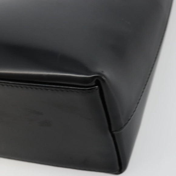 GUCCI Shoulder Bag Patent leather Black Gold 001 2113 1792 Auth 149795