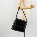 GUCCI Shoulder Bag Patent leather Black Gold 001 2113 1792 Auth 149795-23