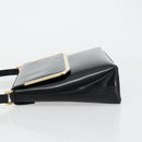 GUCCI Shoulder Bag Patent leather Black Gold 001 2113 1792 Auth 149795-5
