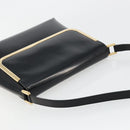 GUCCI Shoulder Bag Patent leather Black Gold 001 2113 1792 Auth 149795-6