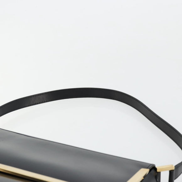 GUCCI Shoulder Bag Patent leather Black Gold 001 2113 1792 Auth 149795