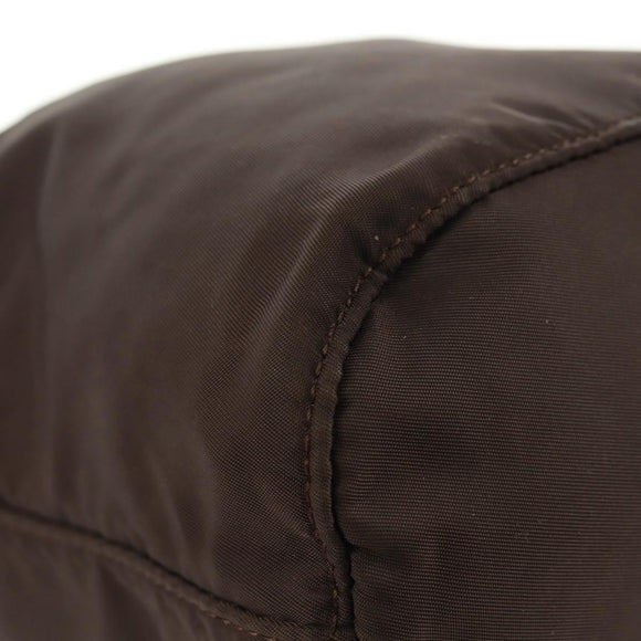 PRADA Pouch Nylon Brown Auth 149796V