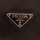 PRADA Pouch Nylon Brown Auth 149796V-12
