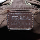 PRADA Pouch Nylon Brown Auth 149796V-15