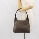 PRADA Shoulder Bag Leather Brown Auth 149800-24