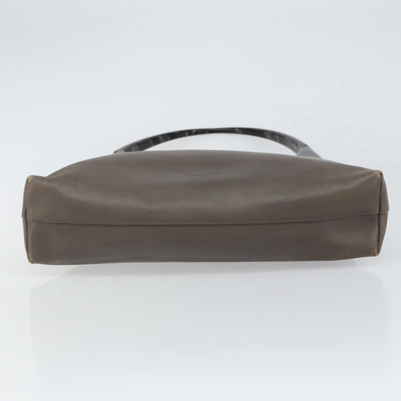 PRADA Shoulder Bag Leather Brown Auth 149800