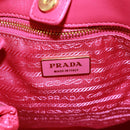 PRADA Hand Bag Patent leather Pink Gold Auth 149801V-16