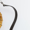 GUCCI Bamboo Hand Bag Nylon Outlet 2way Brown Silver 002 3754 0506 Auth 149802-14