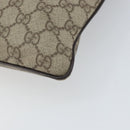 GUCCI GG Supreme Shoulder Bag PVC Beige Silver 141626 Auth 149803-10