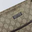 GUCCI GG Supreme Shoulder Bag PVC Beige Silver 141626 Auth 149803-15