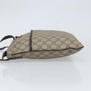 GUCCI GG Supreme Shoulder Bag PVC Beige Silver 141626 Auth 149803-5