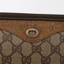 GUCCI GG Supreme Shoulder Bag PVC Beige Gold 97 02 068 Auth 149804-17