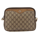 GUCCI GG Supreme Shoulder Bag PVC Beige Gold 97 02 068 Auth 149804-13