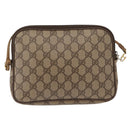 GUCCI GG Supreme Shoulder Bag PVC Beige Gold 97 02 068 Auth 149804-2