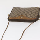 GUCCI GG Supreme Shoulder Bag PVC Beige Gold 97 02 068 Auth 149804-6