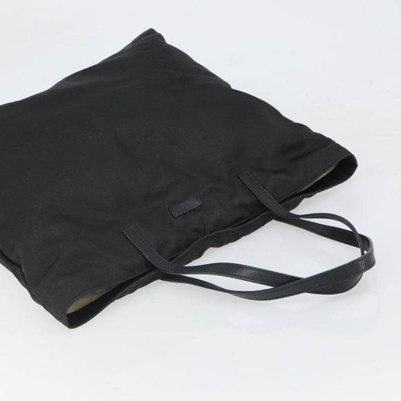 GUCCI GG Canvas Tote Bag Nylon Black Gold 295252 Auth 149805