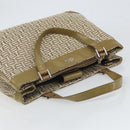 BALENCIAGA Hand Bag Canvas Beige Silver Auth 149812-6