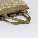 BALENCIAGA Hand Bag Canvas Beige Silver Auth 149812-7