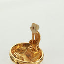 CHANEL Matelasse COCO Mark Earring metal Gold CC Auth 149817V-4