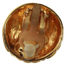 CHANEL Matelasse COCO Mark Earring metal Gold CC Auth 149817V-8