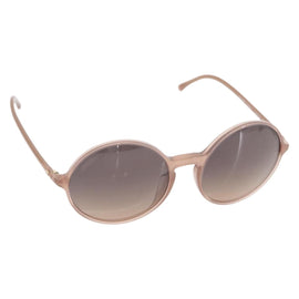 CHANEL COCO Mark Sunglasses plastic Beige CC Auth 149819