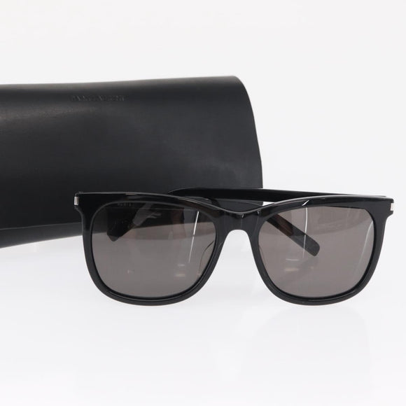 SAINT LAURENT Sunglasses plastic Black Auth 149820