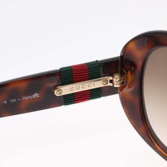 GUCCI Sunglasses plastic Brown Auth 149821