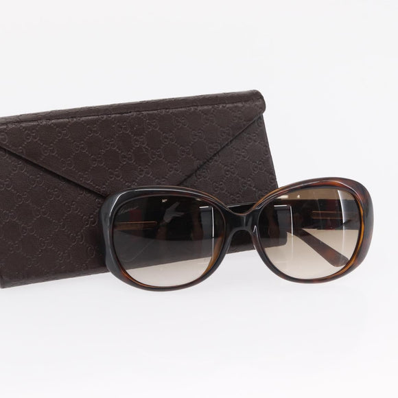 GUCCI Sunglasses plastic Brown Auth 149821