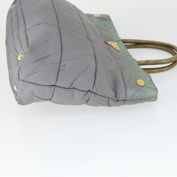 PRADA Shoulder Bag Nylon 3 Set Khaki Orange gray Auth 149823