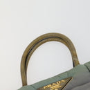 PRADA Shoulder Bag Nylon 3 Set Khaki Orange gray Auth 149823-13