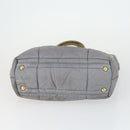 PRADA Shoulder Bag Nylon 3 Set Khaki Orange gray Auth 149823-14