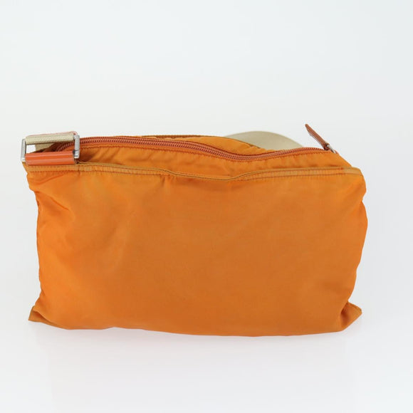 PRADA Shoulder Bag Nylon 3 Set Khaki Orange gray Auth 149823