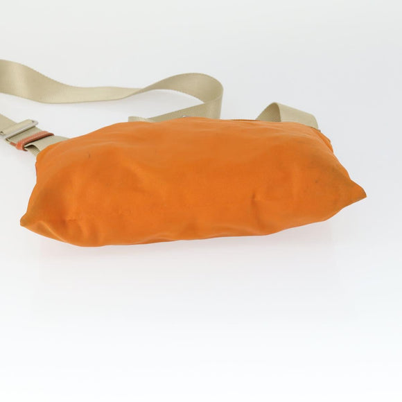 PRADA Shoulder Bag Nylon 3 Set Khaki Orange gray Auth 149823