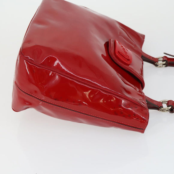 Salvatore Ferragamo Bag Leather Canvas Patent 4 Set Black Red Auth 149824