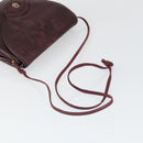 GIVENCHY Valentino Dior Bag Leather 3 Set Brown Bordeaux black Auth 149826-12